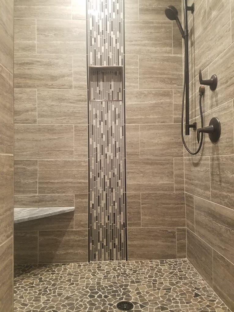 Complete custom shower tile